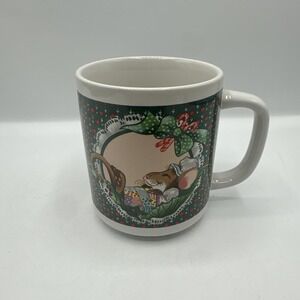 Applause‎ Christmas Mouse Coffee Cup Excellent Condition 1984